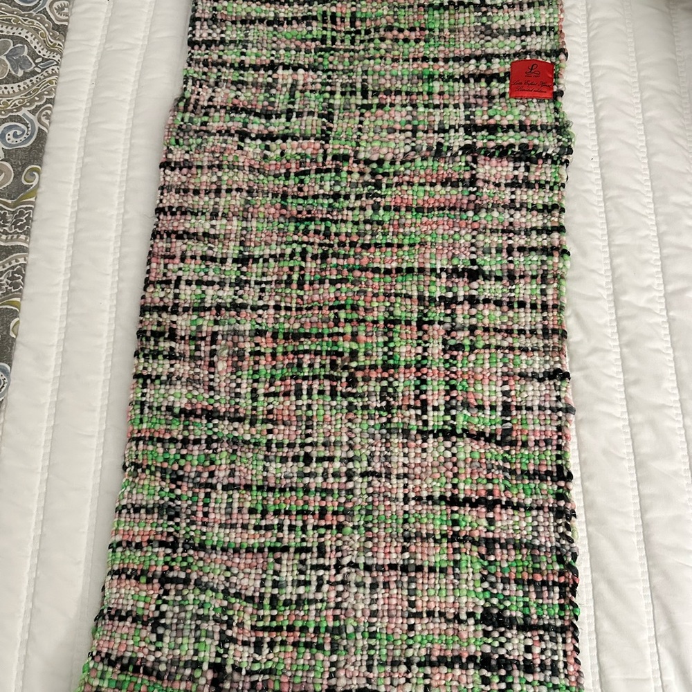 Elegant Multicolor Tweed Infinity Scarf